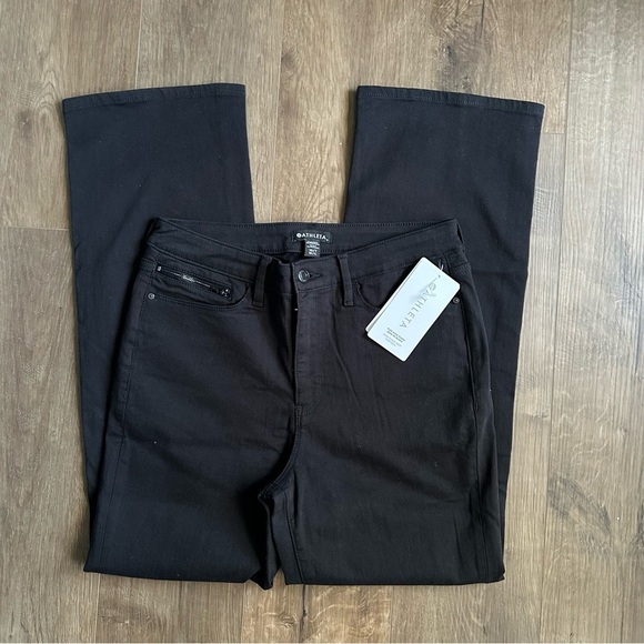NWT Athleta Flex Kick Flare Jean - Black - Size 10 Tall (10T) - Picture 5 of 11